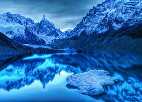 Beautiful Blue Scenery In Patagonia Chile Pics