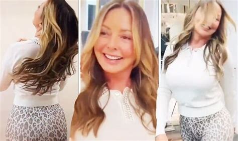 Carol Vorderman 61 Flaunts Peachy Rear While Showing Off Bronde