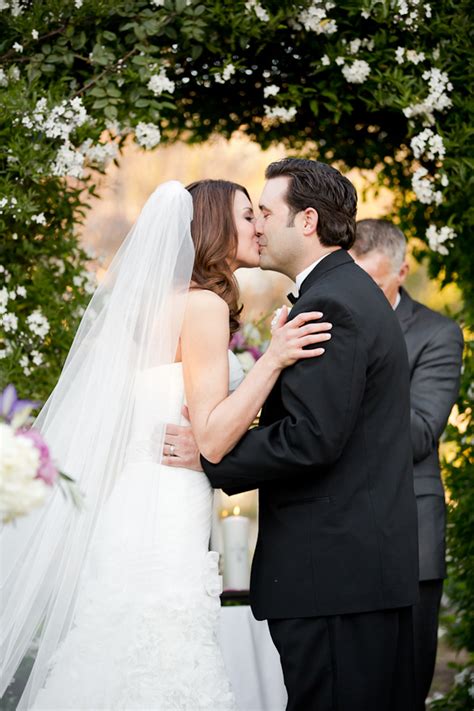 Bride Groom First Kiss Elizabeth Anne Designs The Wedding Blog