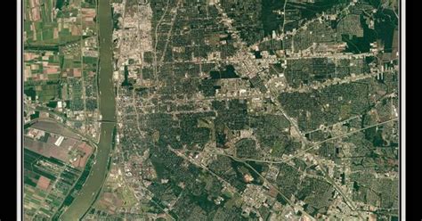 Baton Rouge Louisiana Satellite Poster Map Baton Rouge Louisiana And