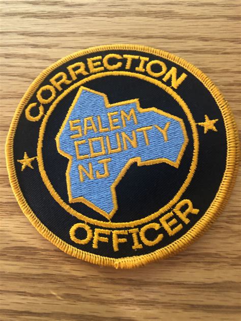 Salem County Corrections Officer Patch Correctional Officer Salem