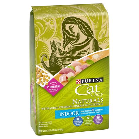Substitute small amounts of the new food for. Purina Cat Chow Naturals Indoor Formula Cat Food - Shop ...