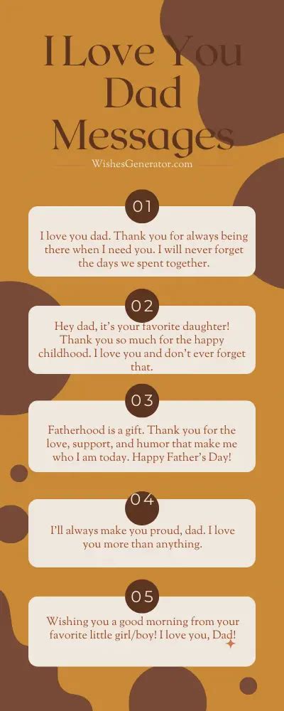 49 Love Messages For Dad I Love You Dad Messages