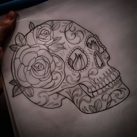 Mexican Heritage Sugar Skull Tattoo Mexican Skull Tattoos Sugar Skull