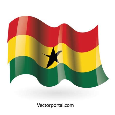 Ghana Flag Vector Image