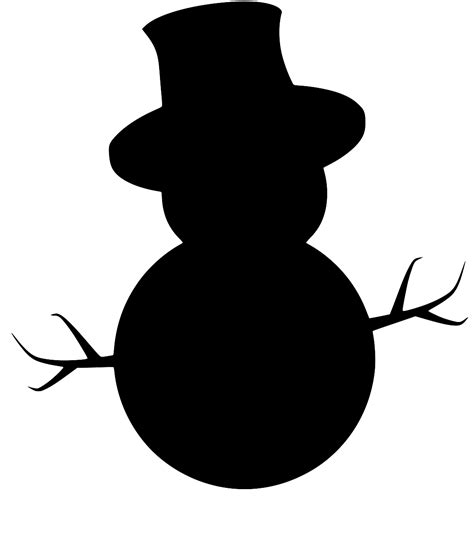 Snowman Silhouette Svg Free 904 Dxf Include Free Svg Cut File To