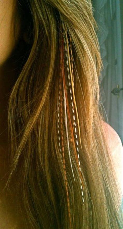 Feather Hair Extension Kit 5 Real Bonded Thin Feathers With 3 Etsy
