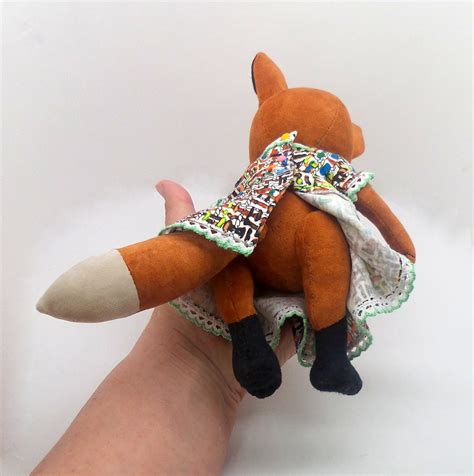 Stuffed Fox Toy Red Fox Plush Pattern Stuffed Animal Sewing Etsy