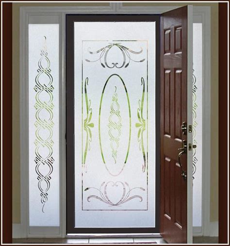 New 16x74 Ritz Semi Privacy Etched Glass Window Sidelight Door Static