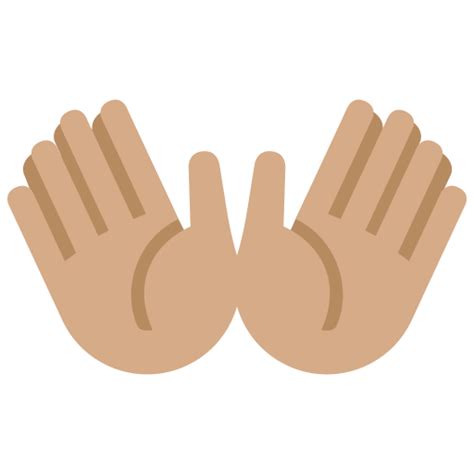 👐🏽 Open Hands Emoji With Medium Skin Tone Meaning And Pictures