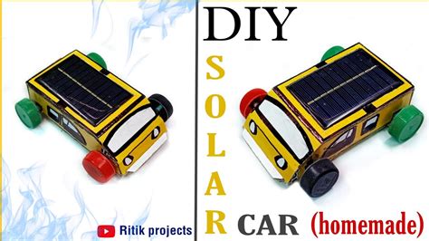 How To Make Solar Car At Home Diy Ideas Youtube