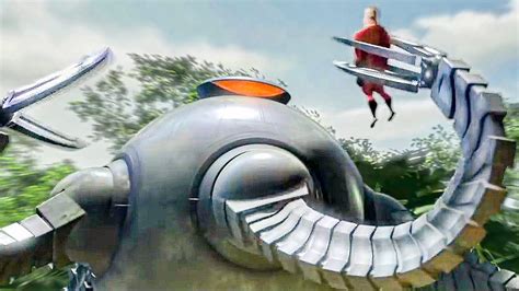 The Incredibles Clip Dangerous Robot Catches Mr Incredible 2004