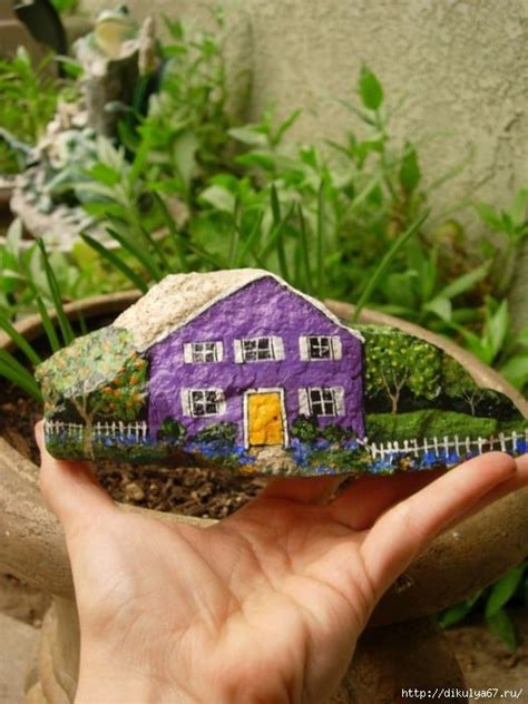 Best 50 Painted Rock Houses Images And Ideas For Kids And Adults