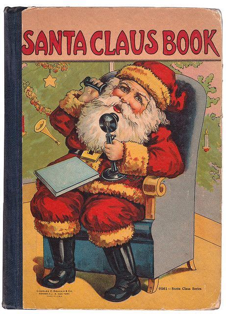 Santa Claus Book 1910s Merry Christmas Vintage Christmas Books