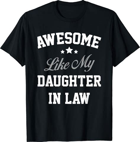 Awesome Like My Daughter In Law T Shirt Clothing Shoes And Jewelry