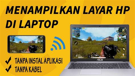 Cara Menampilkan Layar Hp Ke Laptop Youtube