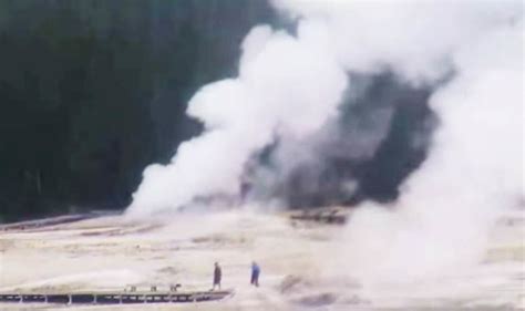 Yellowstone Volcano Eruption Of Dormant Ear Spring Geyser Stuns After