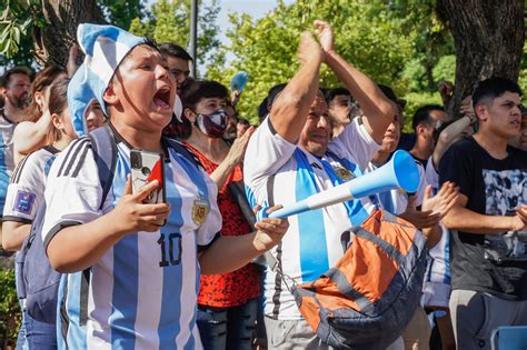 Father And Son Cheer On Argentina Global Press Journal