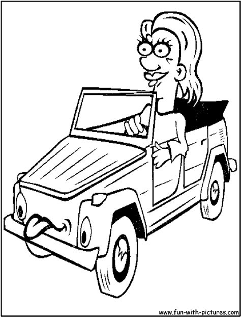 Coloring Pages Funny Cars Coloring Home