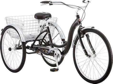 schwinn meridian triciclo para adultos con ruedas de 24 o 26 pulgadas cuadro bajo