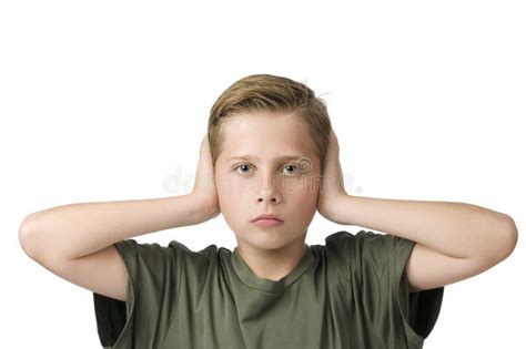 Both Hands On The Ears Stock Image Image Of Look Ears 46687153
