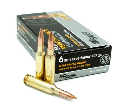 Sig Sauer Introduces 6mm Creedmoor Elite Match Ammunition Soldier