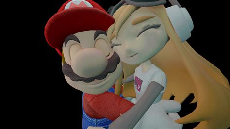 Mario X Meggy Hug Meggyxmario