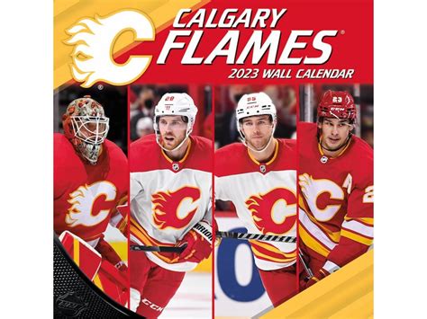Kalendář Calgary Flames 2023 Wall Calendar Fanda Nhlcz