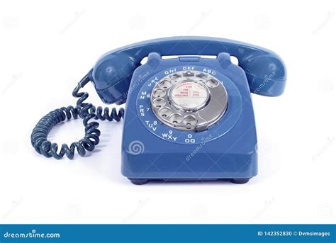 1960s Vintage Rotary Dial Blue Telephone Stock Photo Image Of Rotary