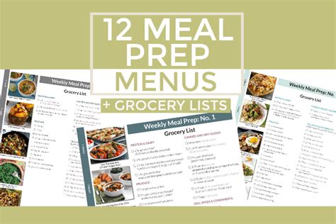 12 Meal Prep Menus Grocery Lists The Real Food Dietitians