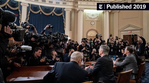 Key Moments From The First Public Impeachment Hearing The New York Times