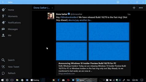 Windows Insider Build 16278 Available Fast Ring August 29th 2017 Youtube