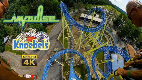 Impulse Roller Coaster On Ride 4k Pov Knoebels Amusement Park 2021 06 26 Youtube