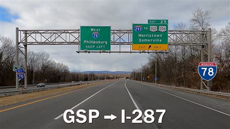 4k Interstate I 78 Westbound Garden State Parkway To I 287 Union To