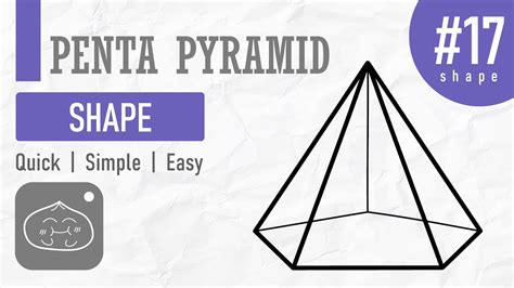 How To Draw Pentagonal Pyramid Simple And Easy Youtube