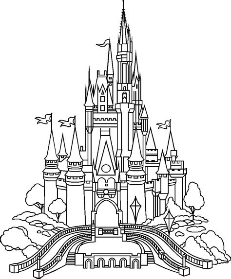 Download and print these disney castle printable coloring pages for free. CASTLE DISNEY.JPG (989×1198) | Castle coloring page ...