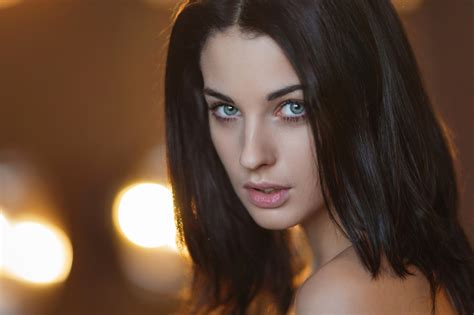 Alla Berger Women Model Face Portrait Blue Eyes Wallpaper Resolution X Id