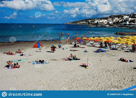 Ghadira Beach Mellieha Bay Is The Largest Sandy Beach In Malta Island