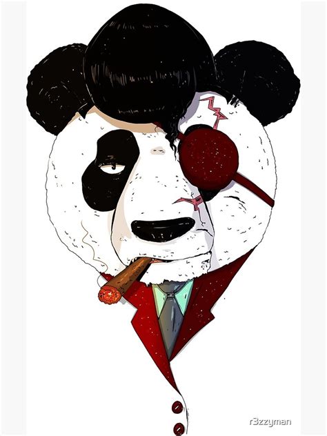 Gangsta Panda Framed Art Print By R3zzyman Redbubble