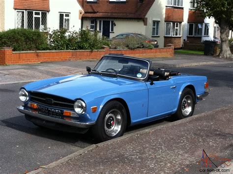 Triumph Tr6 In French Blue With Overdrive