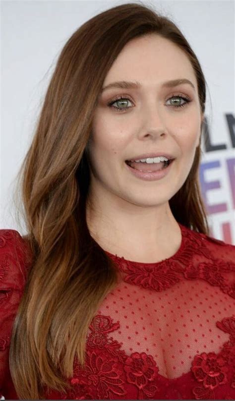 Elizabeth Olsen Looks So Hot In Transparent Red Outfit Pictures That