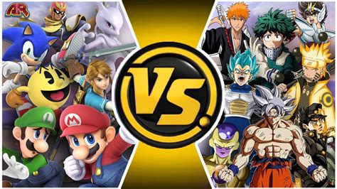 Smash Ultimate Vs Jump Force Mario And Sonic Vs Goku And Naruto Total War