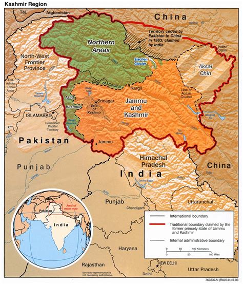 Kashmir Maps Perry Castañeda Map Collection Ut Library Online