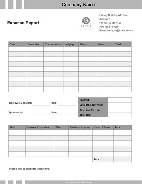 2022 Expense Report Form Fillable Printable Pdf Forms