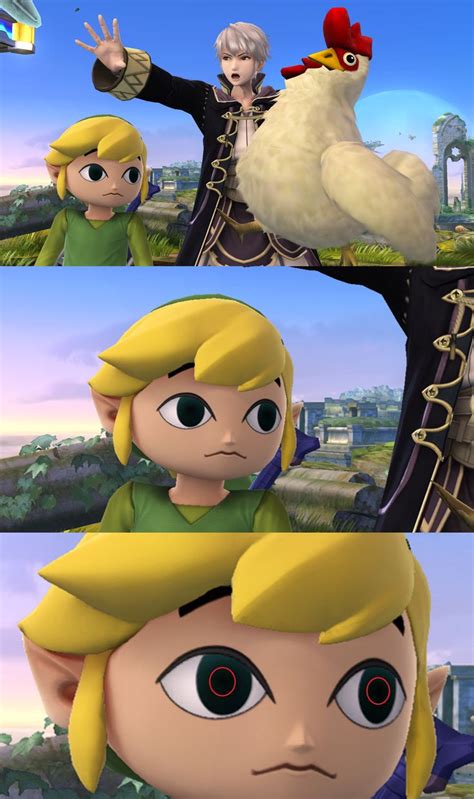 Toon Link Has Pupils Super Smash Brothers Super Smash Bros Memes