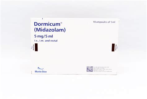Dormicum Injection 5mg 10ampx5ml View Price Uses Side Effects