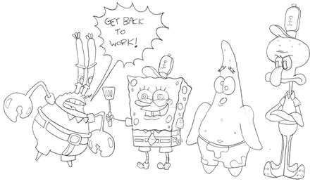 Spongebob Characters By Cartoonkal On Deviantart