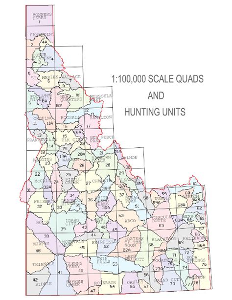 Idaho Unit Map Photos