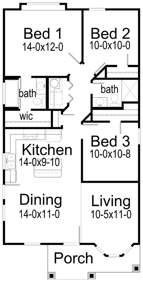 1 and 2 bedroom home plans may be a little too small in the below collection, you'll find dozens of 3 bedroom house plans that feature modern amenities. House Plans by Korel Home Designs Small house plan. Maybe ...