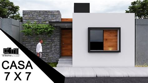 Encontrando principalmente planos que sirvan de inspiración para sus propios proyectos personales. PLANOS DE CASAS PEQUEÑAS DE 7 X 7 METROS / 1 PISO - YouTube